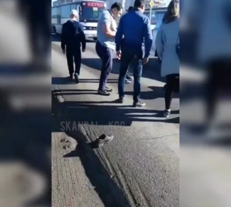 Водитель с "крутыми" номерами сбил пешехода в Караганде (видео)