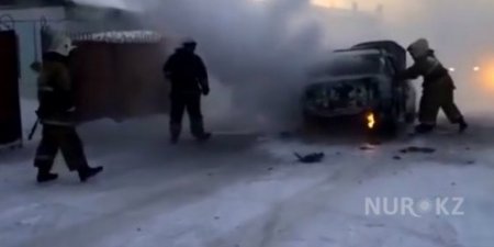 Два автомобиля загорелись на ходу в Караганде и Балхаше