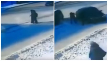 Два пешехода неожиданно попали в эпицентр ДТП и чудом уцелели в Усть-Каменогорске (видео)