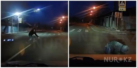 Странный мужчина бросался под колеса авто в Алматы