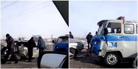 Тройное ДТП с участием полицейской машины произошло в Караганде: один человек погиб