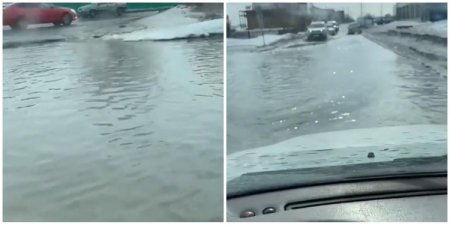 "Куда смотрит акимат?": улицы Уральска затопило из-за таяния снега