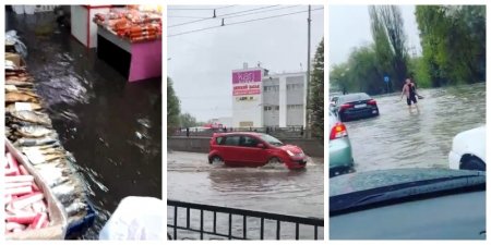"Лодки покупать надо": видео с затопленными ливнем улицами Алматы рассылают в соцсетях