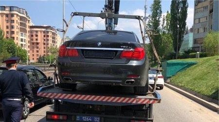 Еще один автомобиль с «левыми» номерами выявили в Алматы