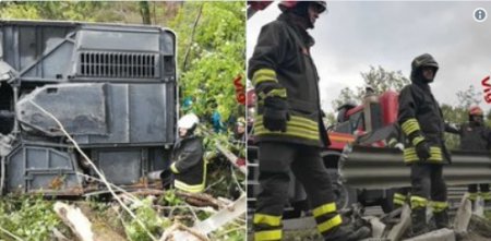 1 погиб, 15 пострадали: автобус с российскими туристами перевернулся в Италии