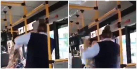 Драка кондуктора и пассажирки попала на видео в Атырау