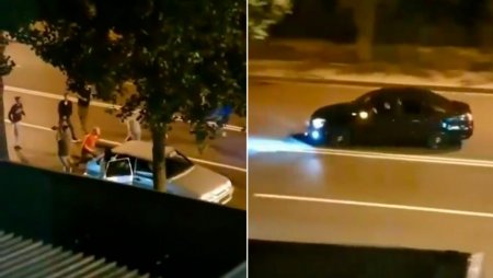 Ещё одно видео наезда на дерущихся на дороге в Алматы появилось в Сети