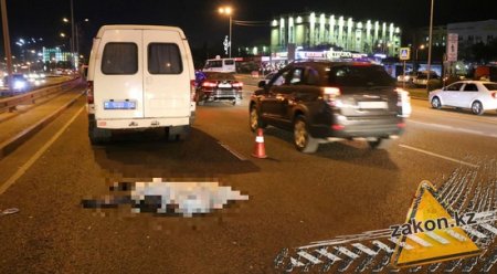 Перебегала дорогу: девушку сбили насмерть в Алматы