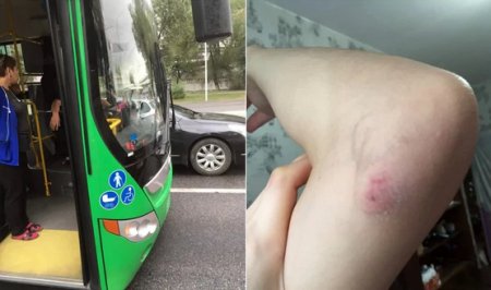 «Протащил меня несколько метров»: велосипедист пожаловался на водителя автобуса в Алматы