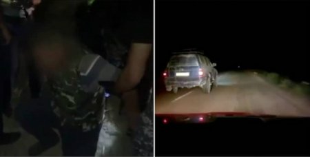 Видео погони за полным наркотиков авто показала полиция Жамбылской области
