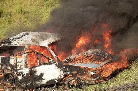 Семья из четырех человек сгорела заживо в результате ДТП в Актюбинской области