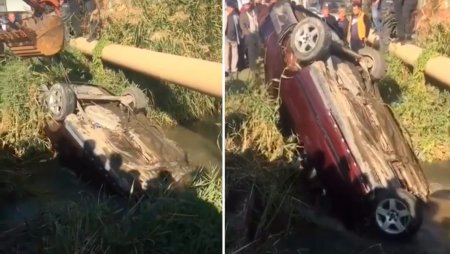Двое мужчин на Audi 100 утонули в реке на станции Шамалган