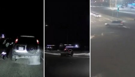 Разбил окно и задержал: погоня за пьяным водителем в Нур-Султане попала на видео