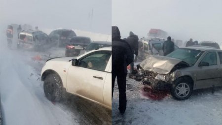 51 машина столкнулась на трассах, ведущих из Нур-Султана в Щучинск и Темиртау