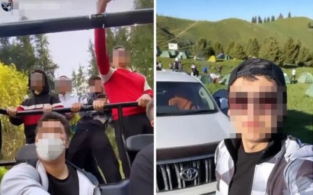 Водителя внедорожника оштрафовали: вечеринка на Кок-Жайляу в карантин