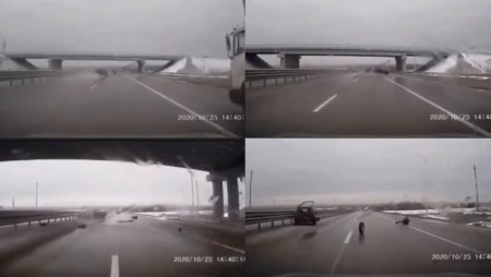 Человека выбросило из машины – ДТП на Карагандинской трассе попало на видео