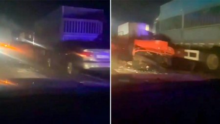 Семь автомобилей столкнулись на автомагистрали Алматы – Капшагай