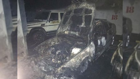 Пожар в подземном паркинге в Алматы