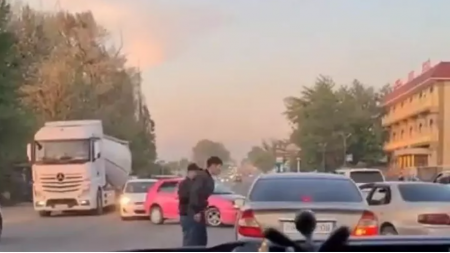 Вырвал ручку и бил по стеклу: конфликт водителей на дороге попал на видео в Алматинской области