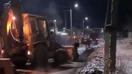 Акимат прокомментировал видео "с укладкой асфальта" в снег в Талгаре