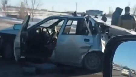 Массовое ДТП с участием 5 авто произошло в Караганде