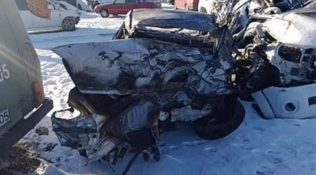 Жуткое ДТП в Талдыкоргане: авто опрокинулось и загорелось, погибла целая семья
