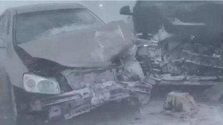 Два массовых ДТП с участием 25 авто произошли в Акмолинской области