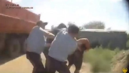 Погоня полицейских за пьяным водителем грузовика попала на видео в Павлодарской области