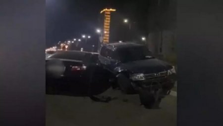 Массовое ДТП с участием семи авто попало на видео в Актау